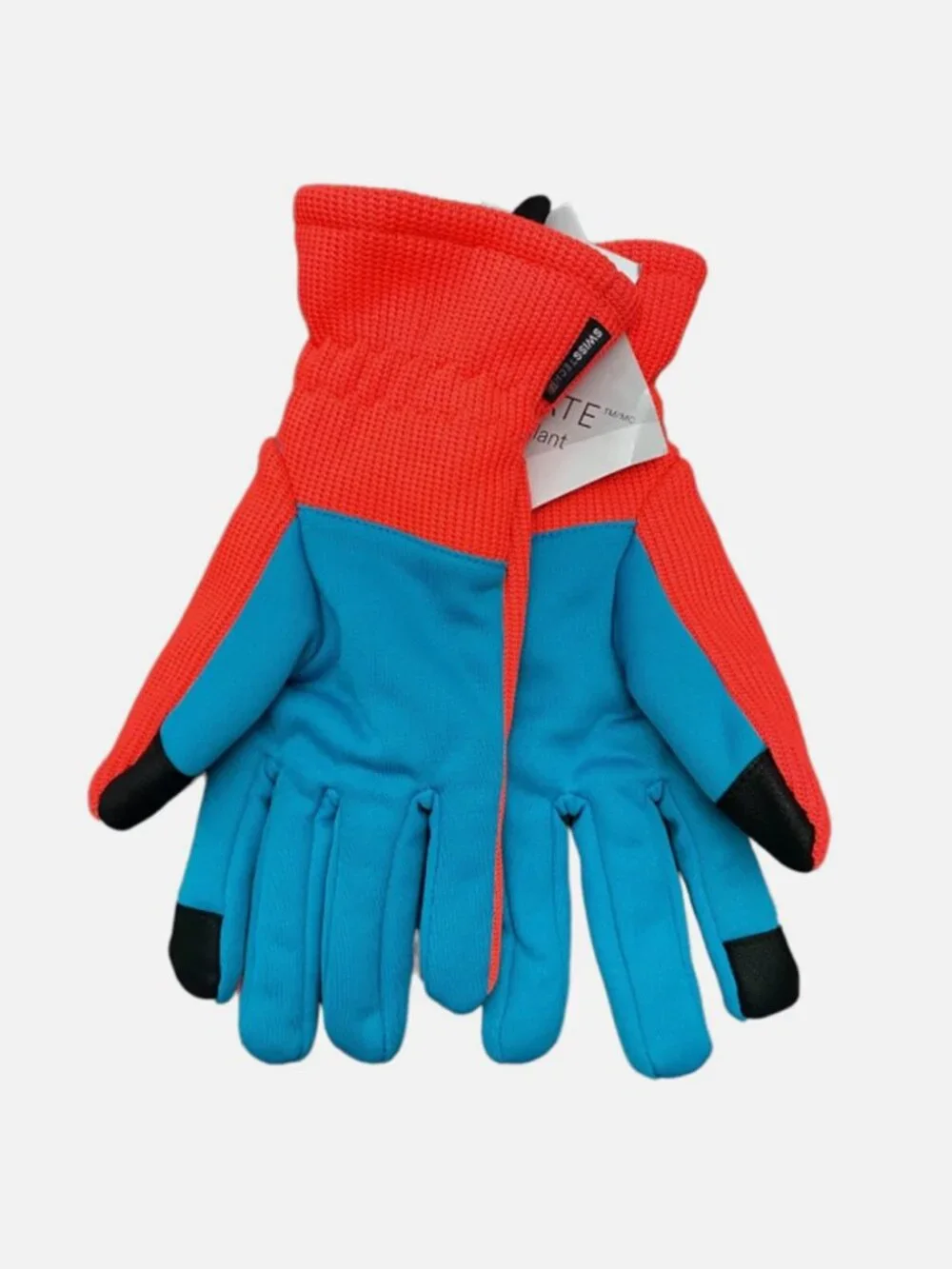 2/$20 💥🆕 Swiss Tech 3M Thinsulate Heavy Fleece Gloves Orange/Blue  L-XL | |735